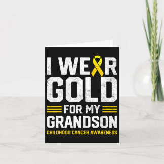 Ik Draag Gold voor mijn kleinzoon kinderkanker Kaart