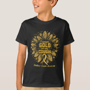 Ik Draag goud voor mijn neef - Gold Sunflower Chil T-shirt