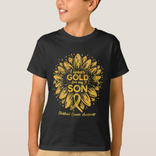 Ik Draag goud voor mijn zoon - gouden zonnebloem j T-shirt