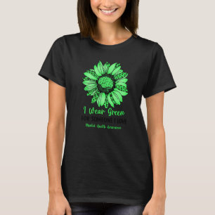 Ik Draag Green for Mental Health Awareness Leopard T-shirt