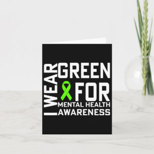 Ik Draag Green for Mental Health Awareness Maand 1 Kaart