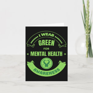 Ik Draag Green for Mental Health Awareness Maandel Kaart