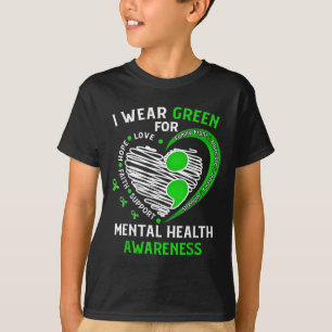 Ik Draag Green for Mental Health Awareness Month G T-shirt