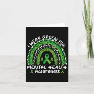 Ik Draag Green for Mental Health Awareness Month R Kaart