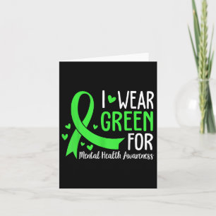 Ik Draag Green for Mental Health Awareness Rib Kaart