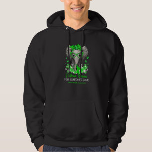Ik Draag Green for Mental Health Awareness Ribbon Hoodie