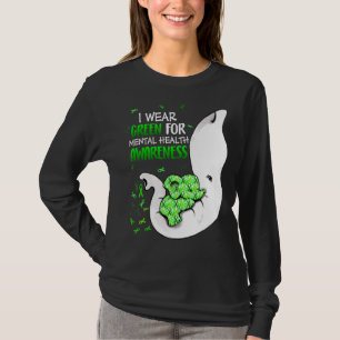 Ik Draag Green for Mental Health Awareness Ribbon T-shirt