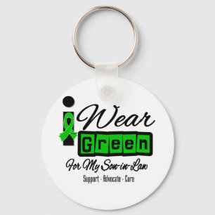 Ik Draag Green Ribbon (Retro) - Son-in-law Sleutelhanger