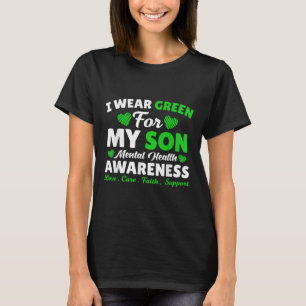 Ik Draag Green voor mijn jeugd Mental Health Aware T-shirt