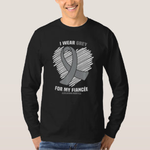 Ik Draag grijs voor mijn verloofde Gbm Glioblastom T-shirt