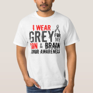 ik draag grijs voor mijn zoon t-shirt