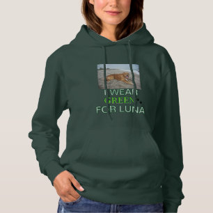 Ik draag groen voor Luna - Lymfoom Bewustzijn Hoodie
