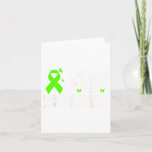 Ik Draag groen voor Mental Health Awareness Month Kaart