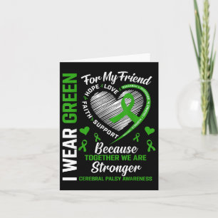 Ik Draag Groen voor Mental Health Dino Awareness T Kaart