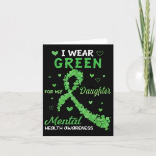 Ik Draag groen voor mijn dochter Mental Health Awa Kaart