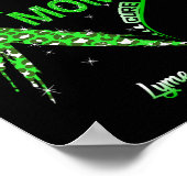 Ik Draag groen voor mijn moeder Lyme Awareness Gre Poster (Hoek)