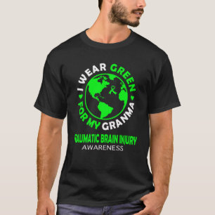 IK draag GROEN voor mijn OMA TRAUMATISCH HERSENLET T-shirt