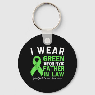 Ik draag groen voor mijn schoonvader galwegkanker sleutelhanger
