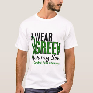 Ik Draag groen voor mijn zoon 10 Cerebral Palsy T-shirt