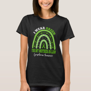 Ik Draag groen voor moeder in de wet lymfoom bewus T-shirt