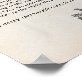 Ik draag je hartgedicht - EE Cummings Poster (Hoek)