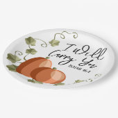 Ik draag je Mok Papieren Bordje (Gekanteld)