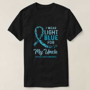 Ik Draag lichtblauw voor mijn oom Prostaat Cancer T-shirt