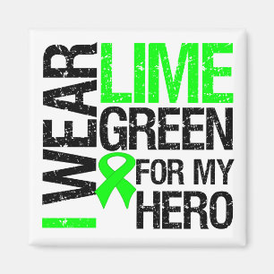 Ik Draag Lime Green voor mijn helm. Magneet