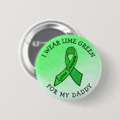 Ik Draag Lime Green voor mijn papa Lyme Button (Voorkant /achterkant)