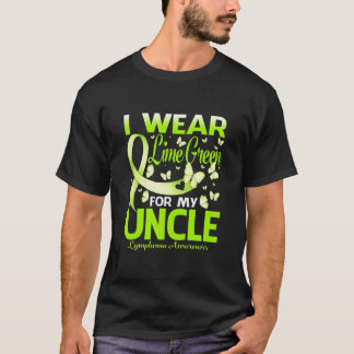 Ik Draag Lime Green voor mijn UNCLE Lymphoma Bewus T-shirt