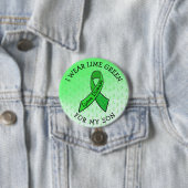 Ik Draag Lime Green voor mijn zoon Lyme Button (In situ)