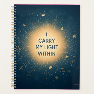Ik draag mijn Licht binnenin – Spirituele Glow Aff Planner