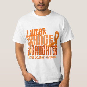 Ik Draag Oranje dochter 6.4 MS multiple sclerose T-shirt
