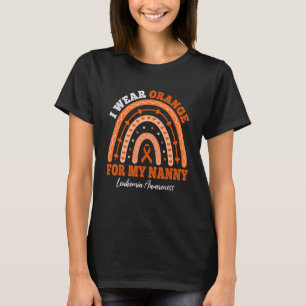 Ik Draag Oranje lint voor nanny leukemie bewustzij T-shirt