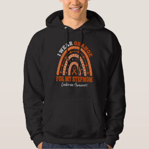 Ik Draag Oranje lintje voor Stepmam leukemiesoorts Hoodie