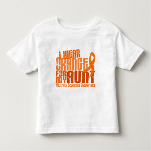 Ik Draag Oranje Tante Multiple Sclerose MS Kinder Shirts