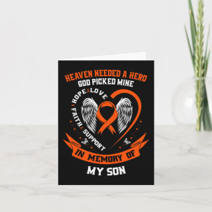 Ik draag oranje ter nagedachtenis aan mijn zoon Le Kaart