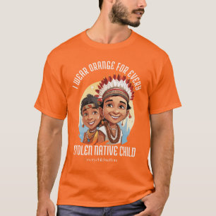 Ik draag oranje voor elk gestolen inheems kind t-shirt