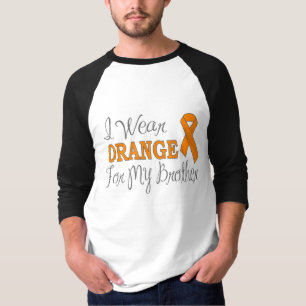 Ik Draag Oranje voor mijn broer (Oranje lint) T-shirt