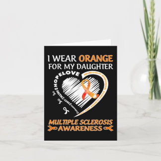 Ik Draag Oranje voor mijn dochter multiple scleros Kaart