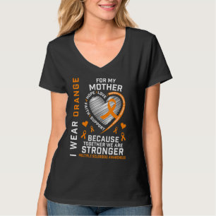 Ik Draag Oranje voor mijn mama multiple sclerose w T-shirt