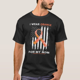 Ik Draag Oranje voor mijn moeder leukemie-waarschu T-shirt
