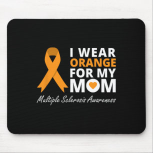 Ik Draag Oranje voor mijn moeder mevrouw Awareness Muismat