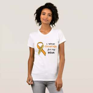 Ik draag oranje voor mijn moeder MS-bewustzijnsshi T-shirt