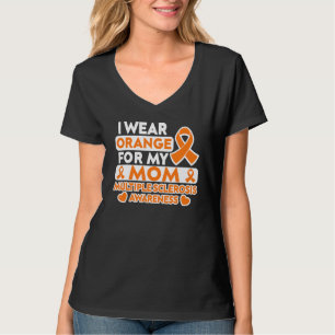 Ik Draag Oranje voor mijn moeder multiple sclerose T-shirt