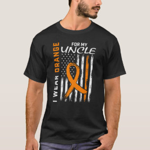 Ik Draag Oranje voor mijn oom multiple sclerose Aw T-shirt