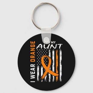 Ik Draag Oranje voor mijn tante Multiple Sclerosis Sleutelhanger