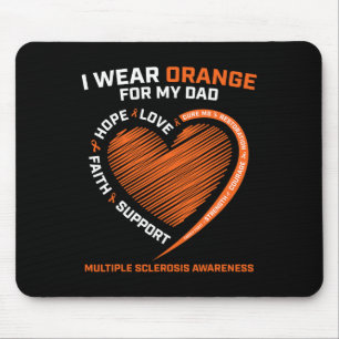 Ik Draag Oranje voor mijn vader mevrouw Multiple S Muismat
