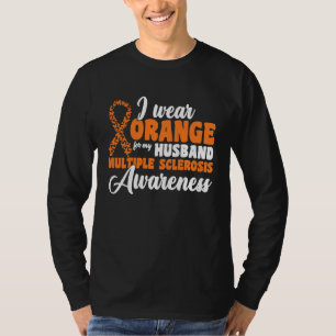 Ik draag oranje voor mijn vader Multiple Sclerose T-shirt