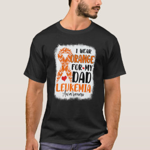 Ik Draag Oranje voor mijn vaders leukemiebewustmak T-shirt